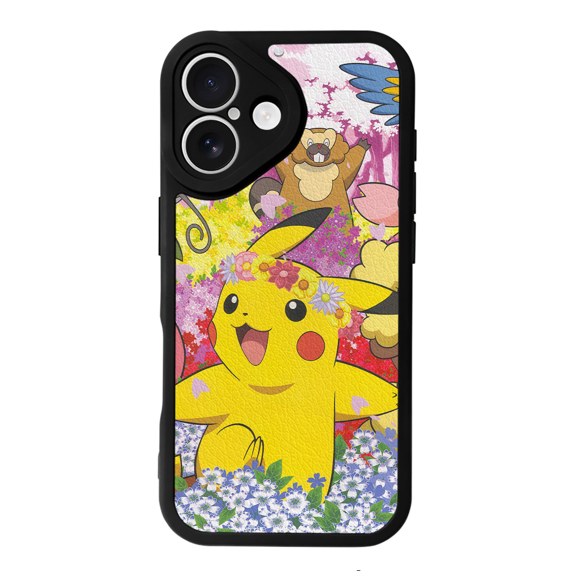 （画像用） ポケットモンスター Pokémon 【iPhone 16シリーズ対応】シリコンスマホケース（レザー調） 材質：シリコン